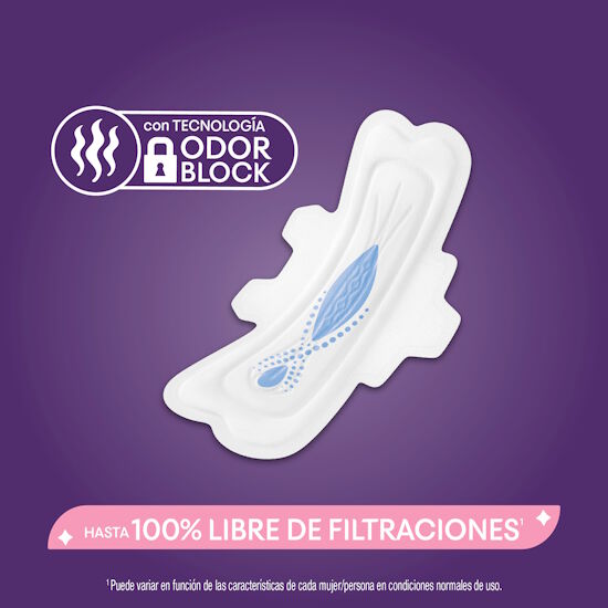 Toallas femeninas Kotex nocturna con alas,16 uds